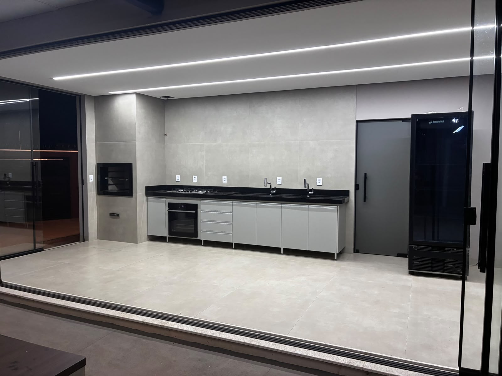 Cozinha gourmet com churrasqueira